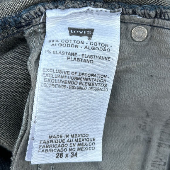 Levi’s 28 Dark Blue Denim Jeans Snap Back Pockets Irregular 28/34 26x34 Waist 30 - Picture 15 of 16